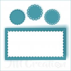 Stanzschablone - Mini-Slimline Wellenrand